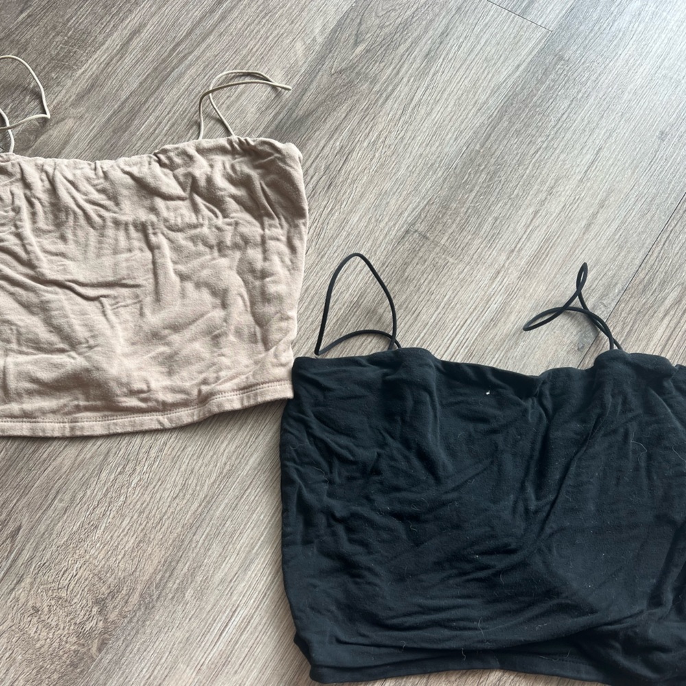 Two cropped tanks
